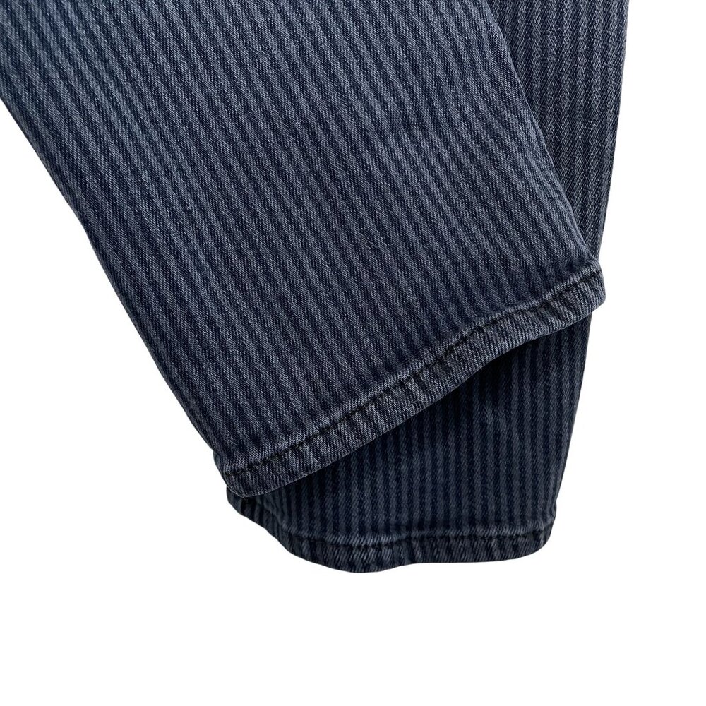 Ética Scarlet Slim Striped High-Rise Frayed Hem Jeans, 29 - Picture 6 of 12